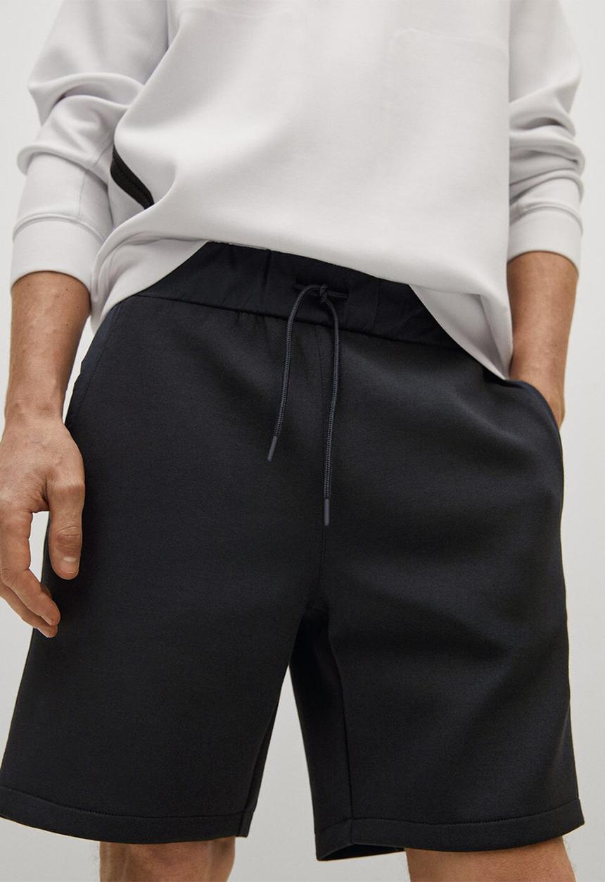 MANGO - Bermuda shorts haya - black