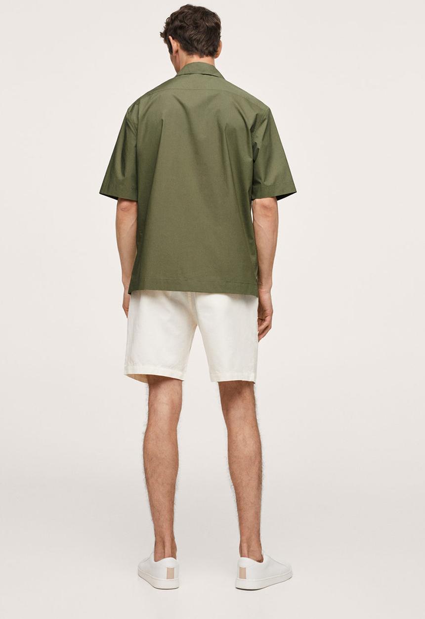MANGO - Shirt manises - khaki 