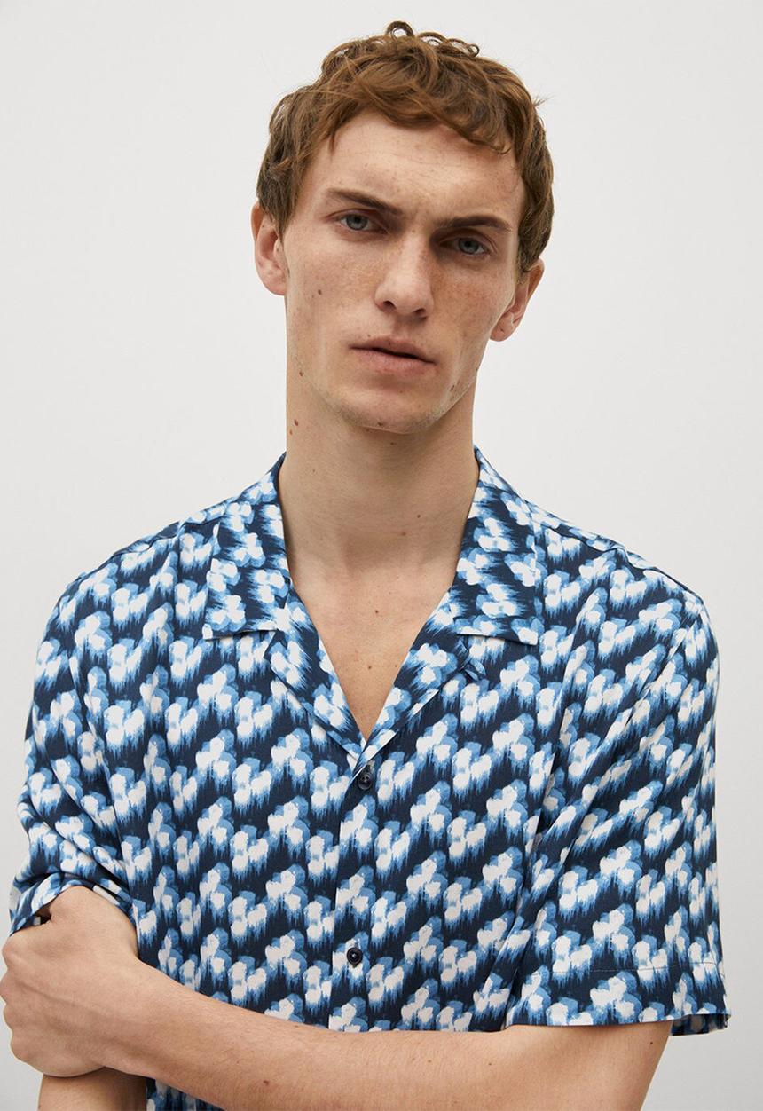 MANGO - Shirt lali - navy