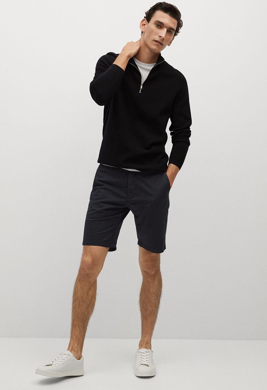 MANGO - Bermuda shorts sans-h - black