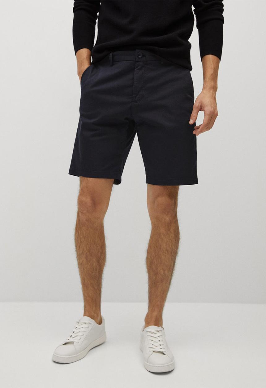 MANGO - Bermuda shorts sans-h - black
