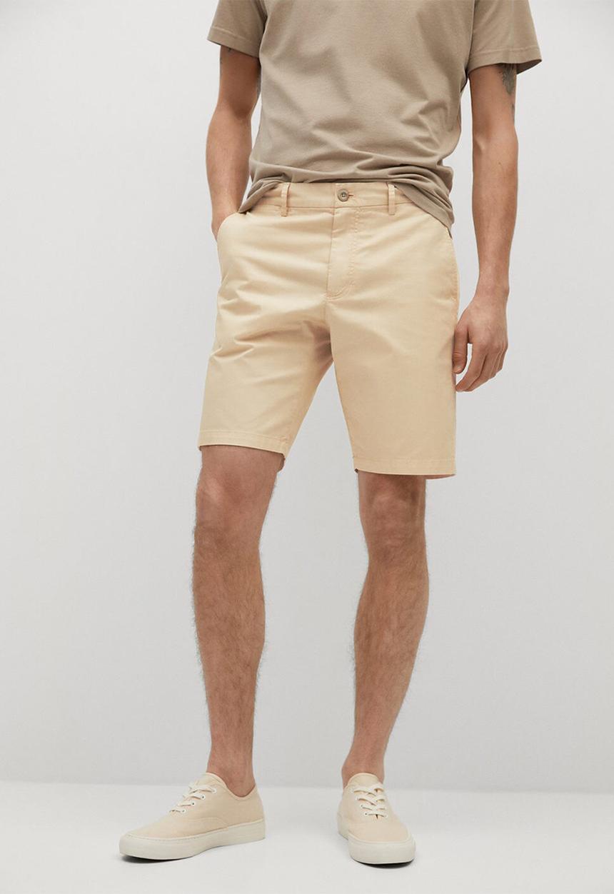 MANGO - Bermuda shorts sans-h - light beige