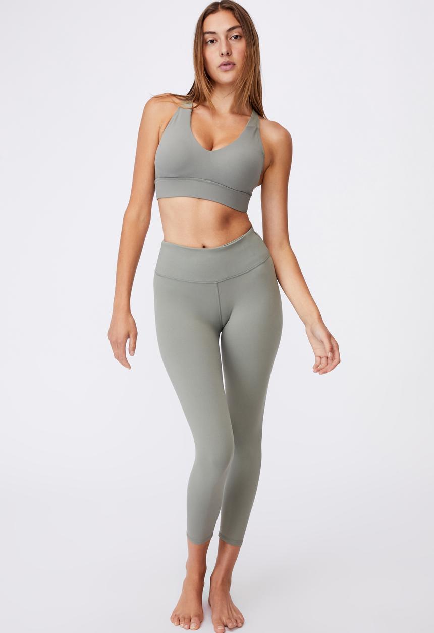 Cotton On - Workout training crop - steely shadow