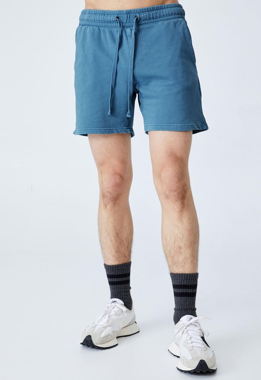 Cotton On - Pigment fleece short - blue