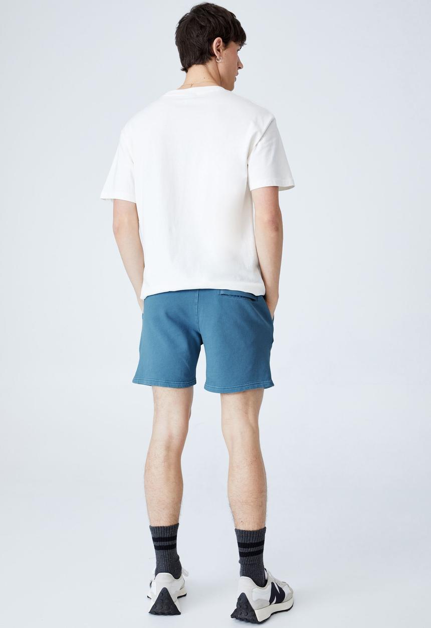 Cotton On - Pigment fleece short - blue
