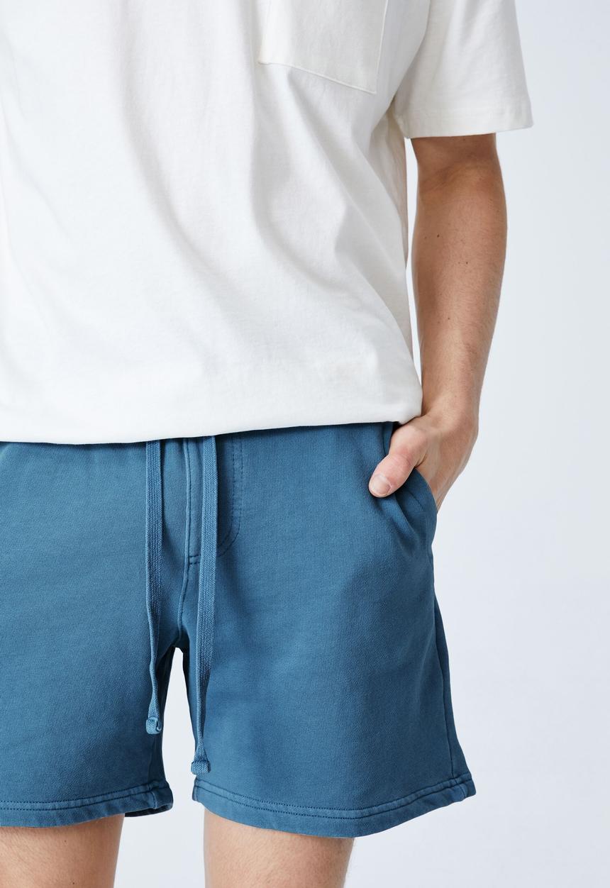 Cotton On - Pigment fleece short - blue