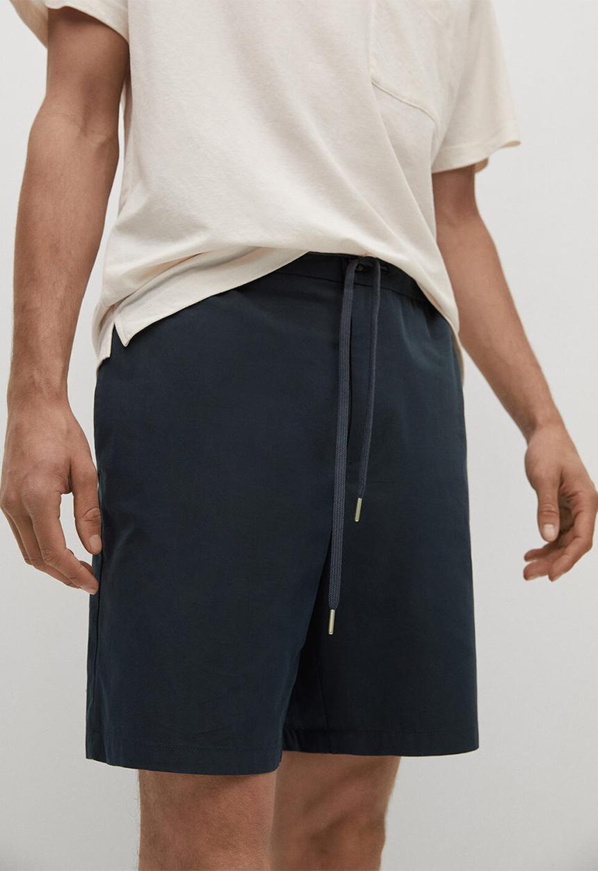 MANGO - Bermuda shorts venise - navy