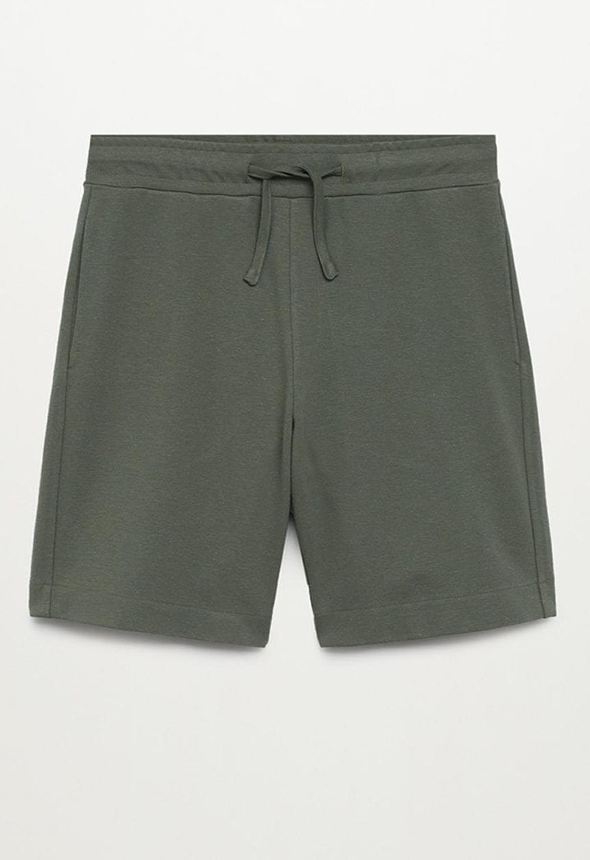 MANGO - Bermuda shorts stones - green