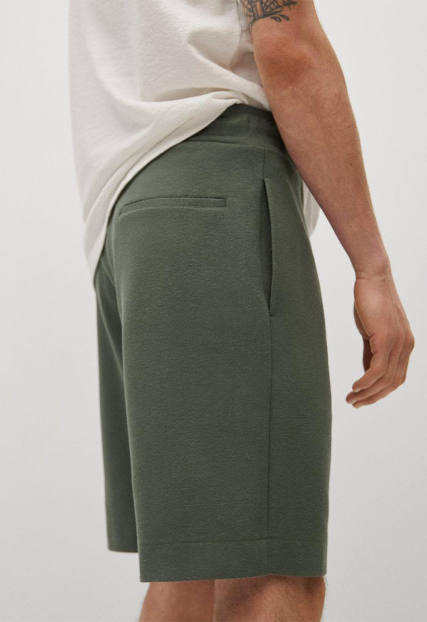 MANGO - Bermuda shorts stones - green