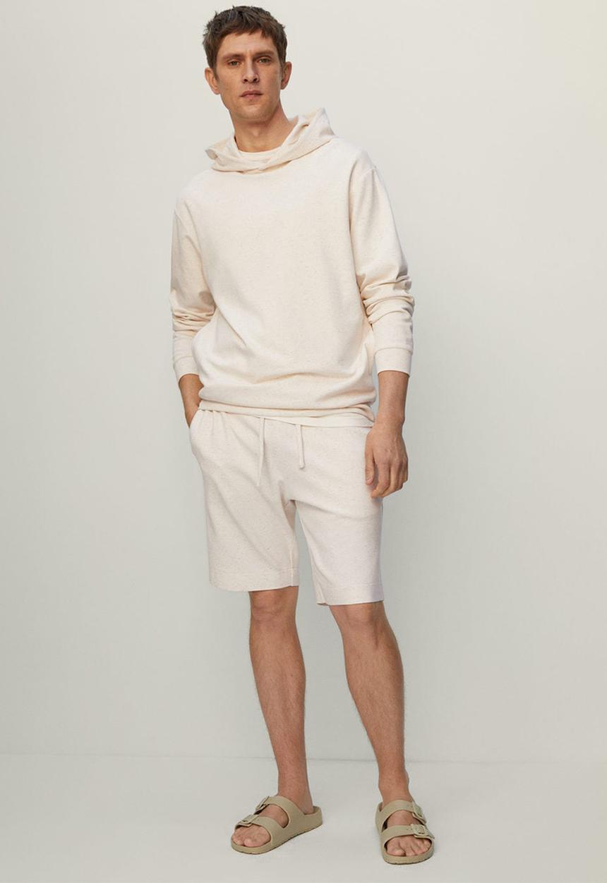 MANGO - Bermuda shorts stones - light beige