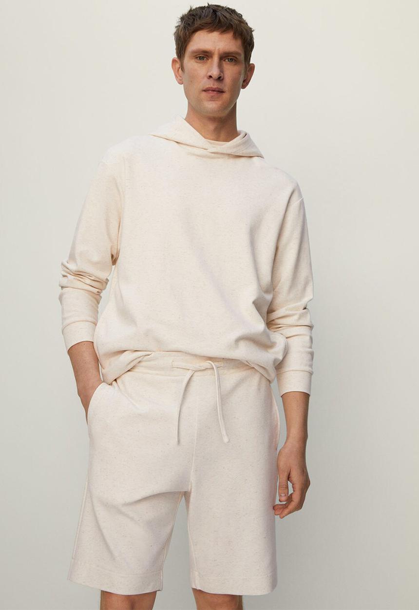 MANGO - Bermuda shorts stones - light beige