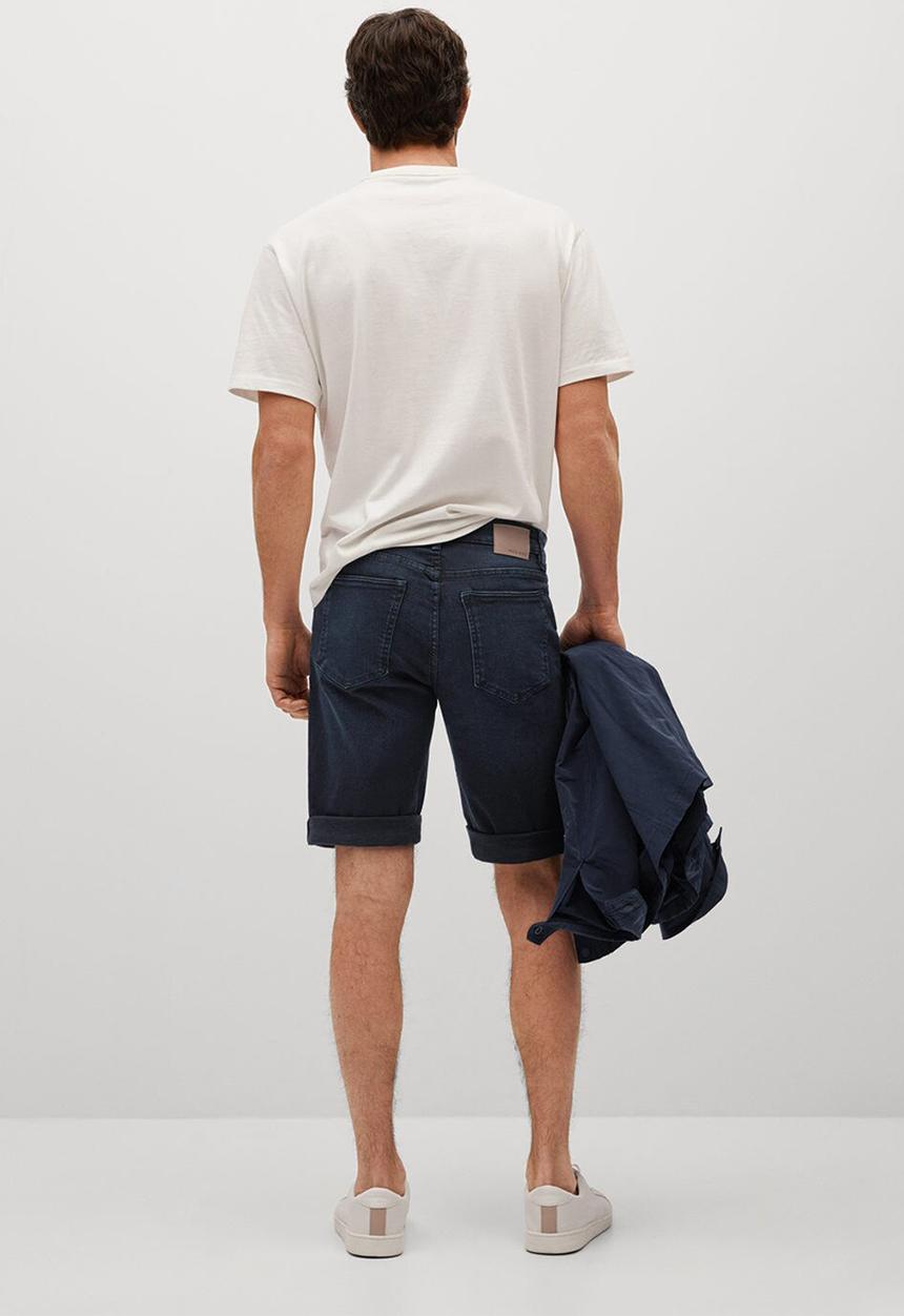 MANGO - Bermuda shorts rock - open blue