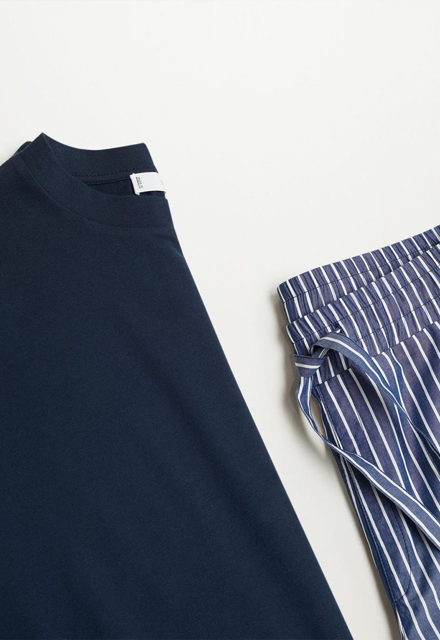 MANGO - Pijama pack illetes - navy