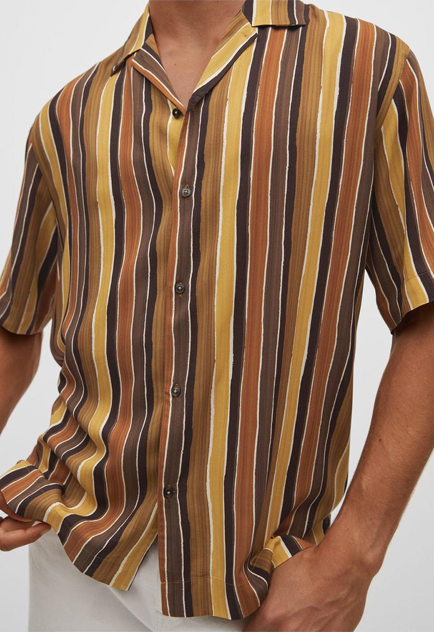 MANGO - Shirt frayere - orange