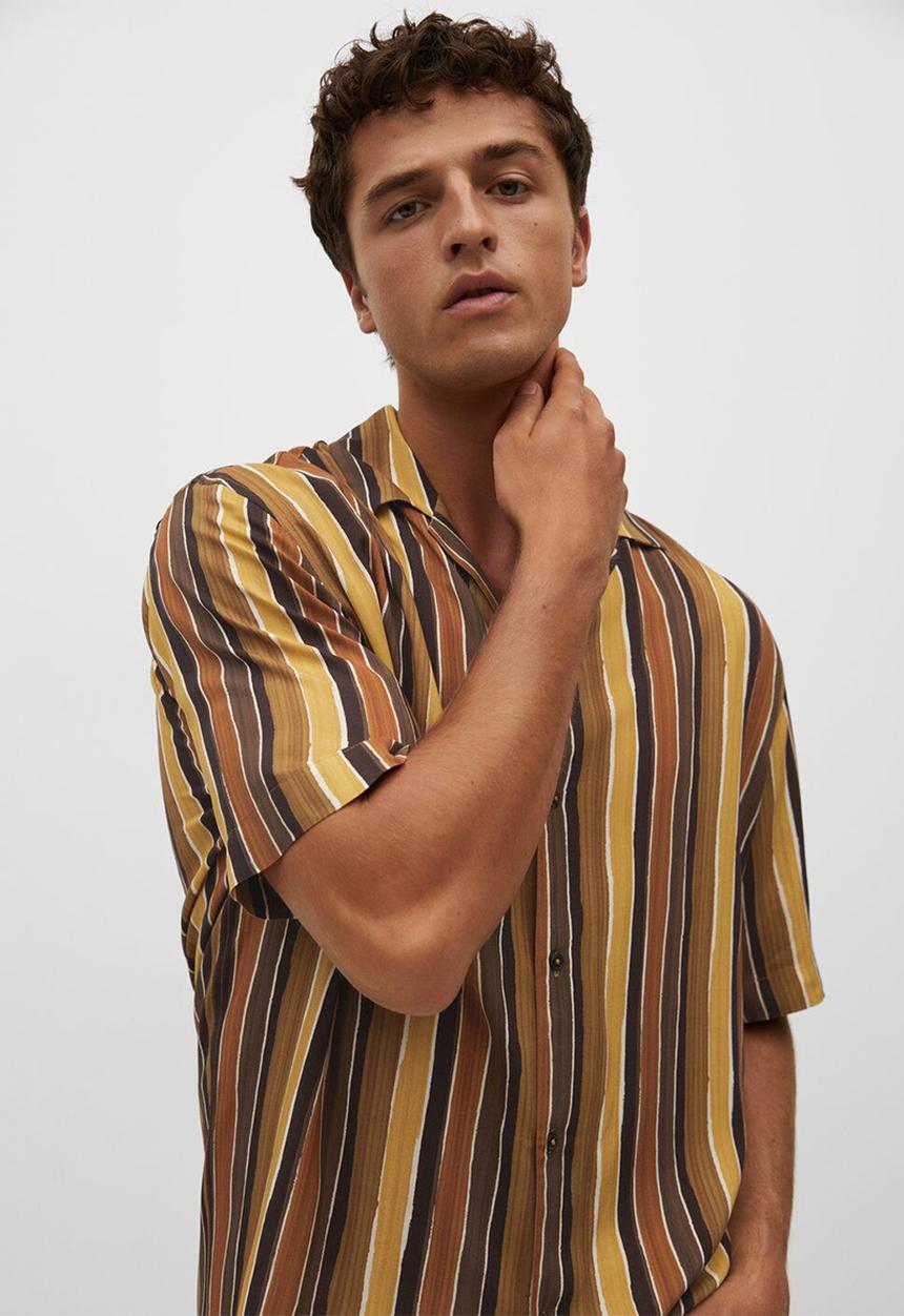 MANGO - Shirt frayere - orange