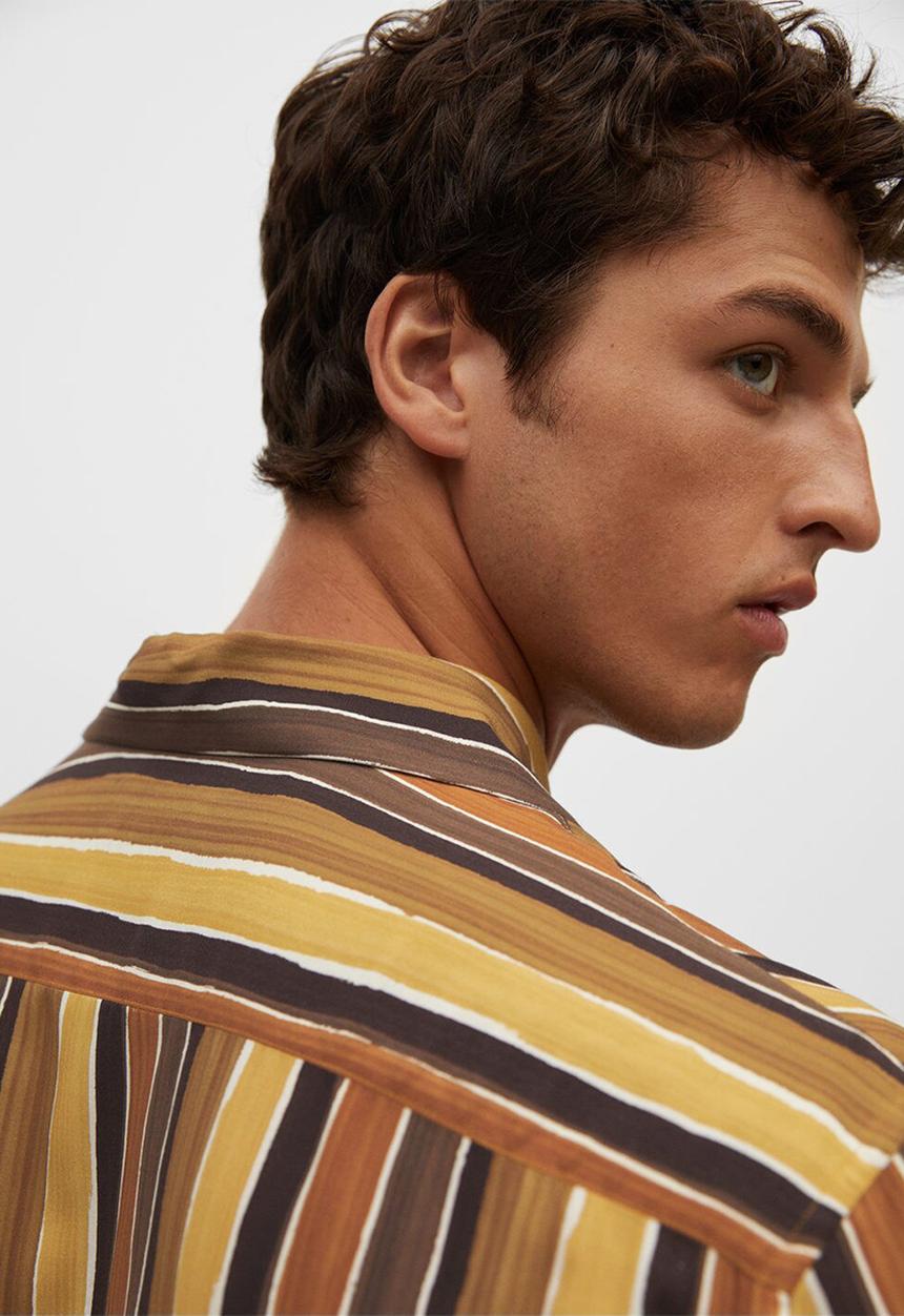 MANGO - Shirt frayere - orange
