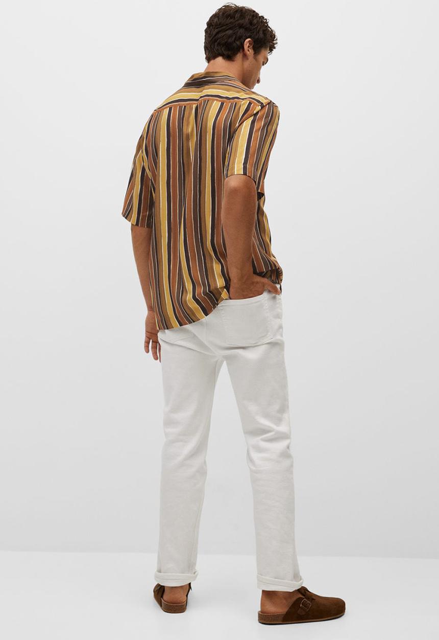MANGO - Shirt frayere - orange