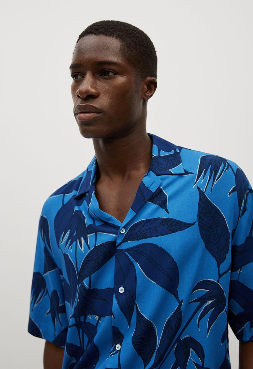 MANGO - Shirt andrieu - medium blue