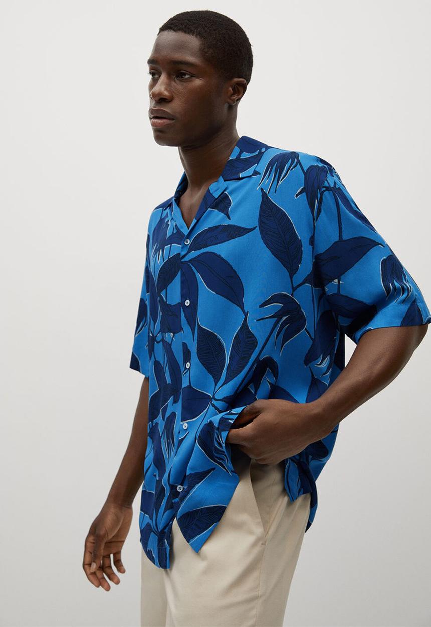 MANGO - Shirt andrieu - medium blue