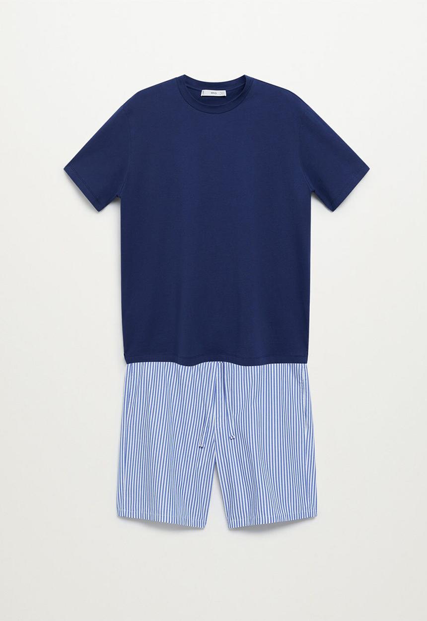 MANGO - Pijama pack savina - medium blue