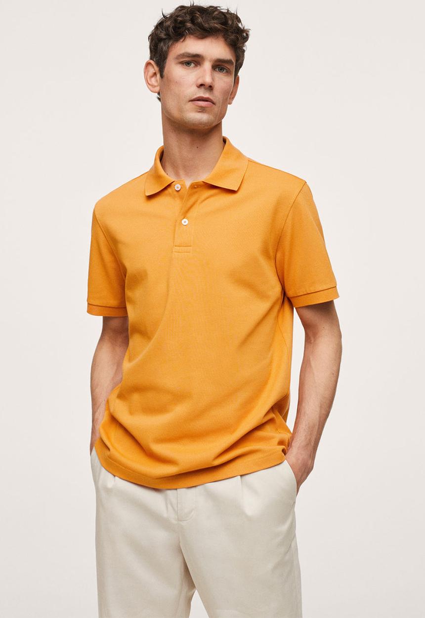 MANGO - Polo shirt rea - orange