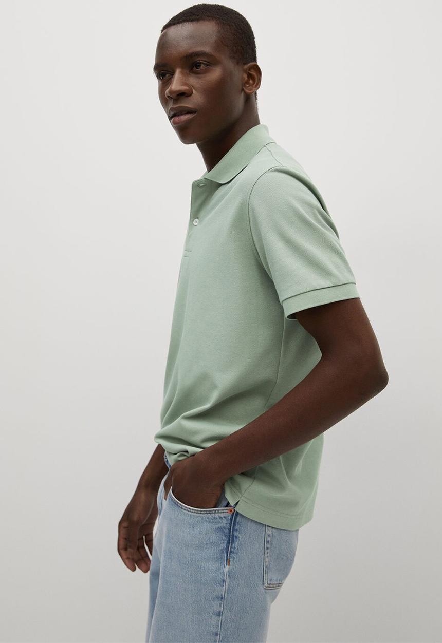 MANGO - Polo shirt rea - light green