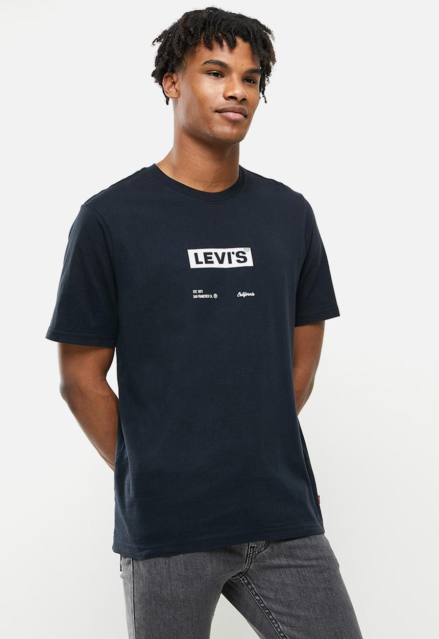 Levi’s® - Short sleeve relaxed fit tee boxtab text - black 