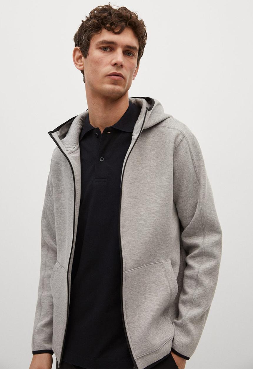 MANGO - Polo shirt rea - black