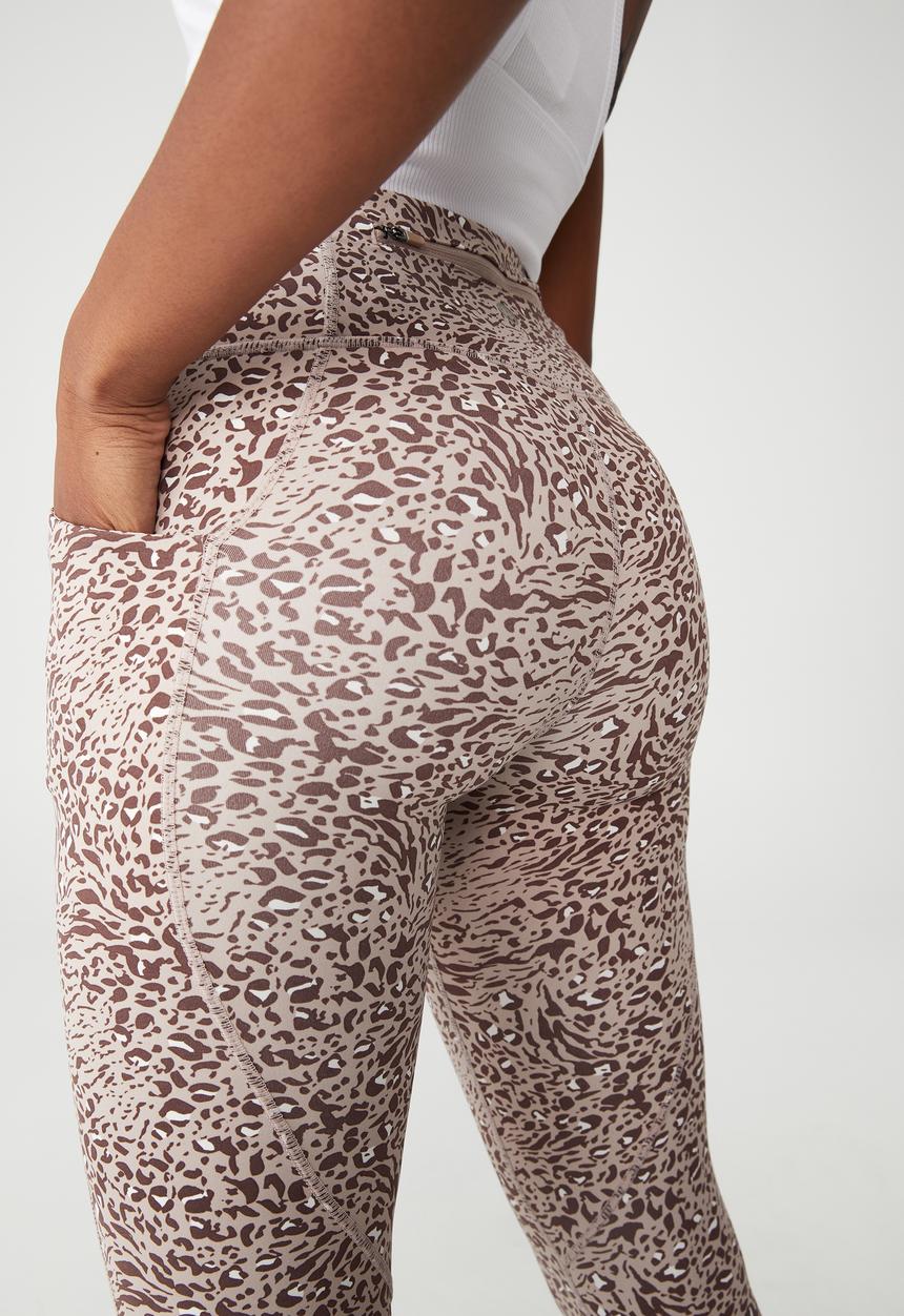 Cotton On - Ultimate booty 7/8 tight - loose leopard mushroom