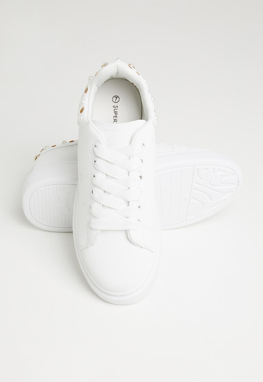 Superbalist - Kean sneaker - white pearl