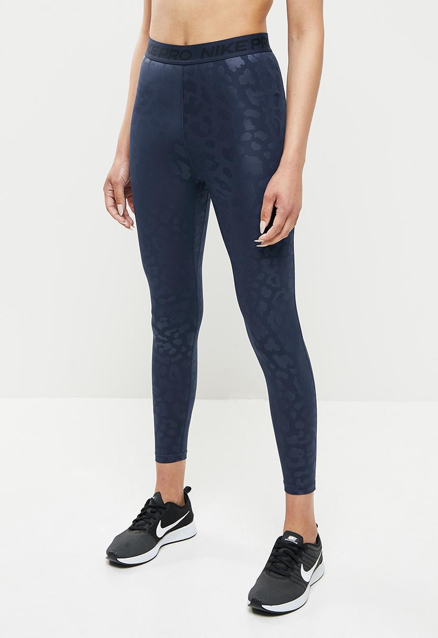 Nike - W Nike pro df hr aop 7/8 tight - navy