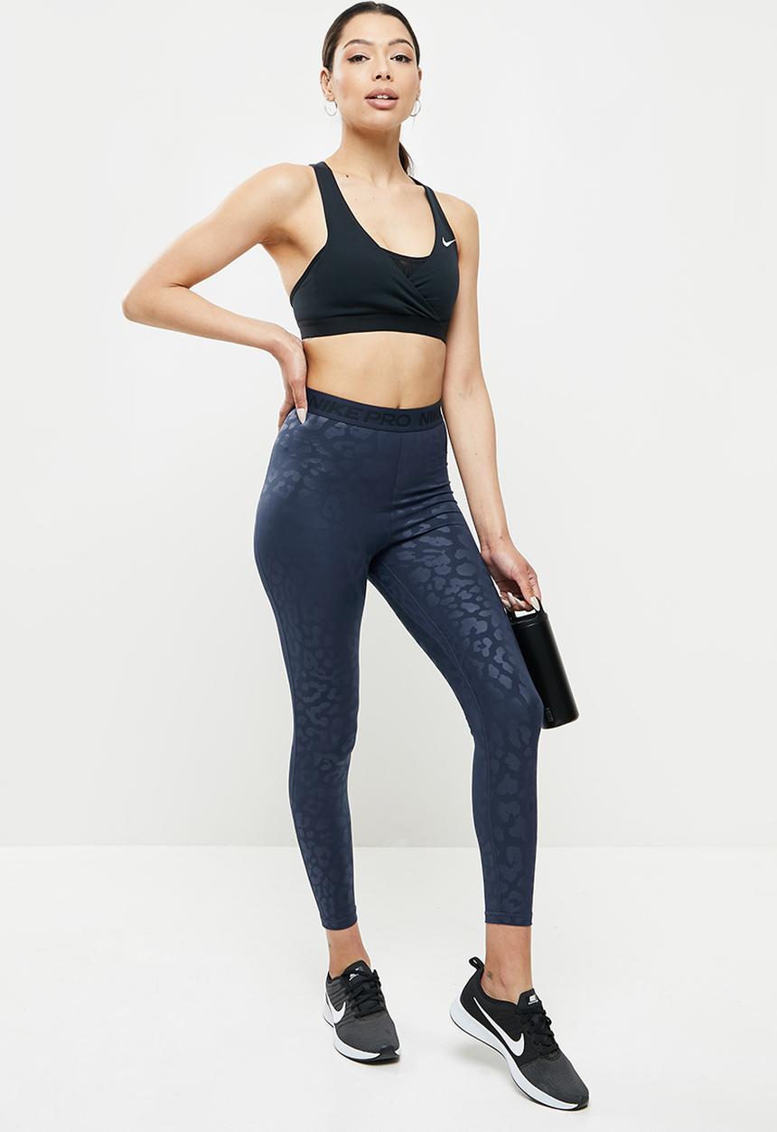 Nike - W Nike pro df hr aop 7/8 tight - navy