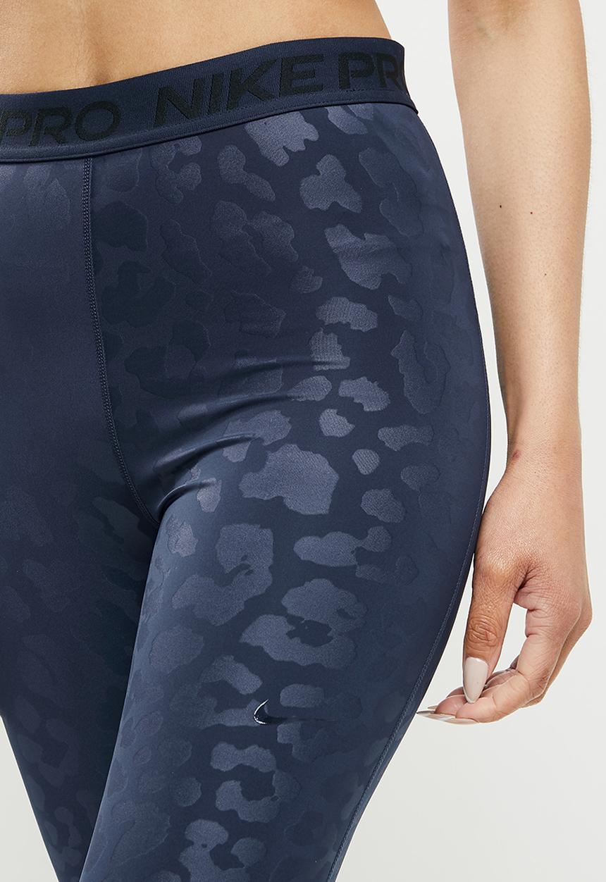 Nike - W Nike pro df hr aop 7/8 tight - navy