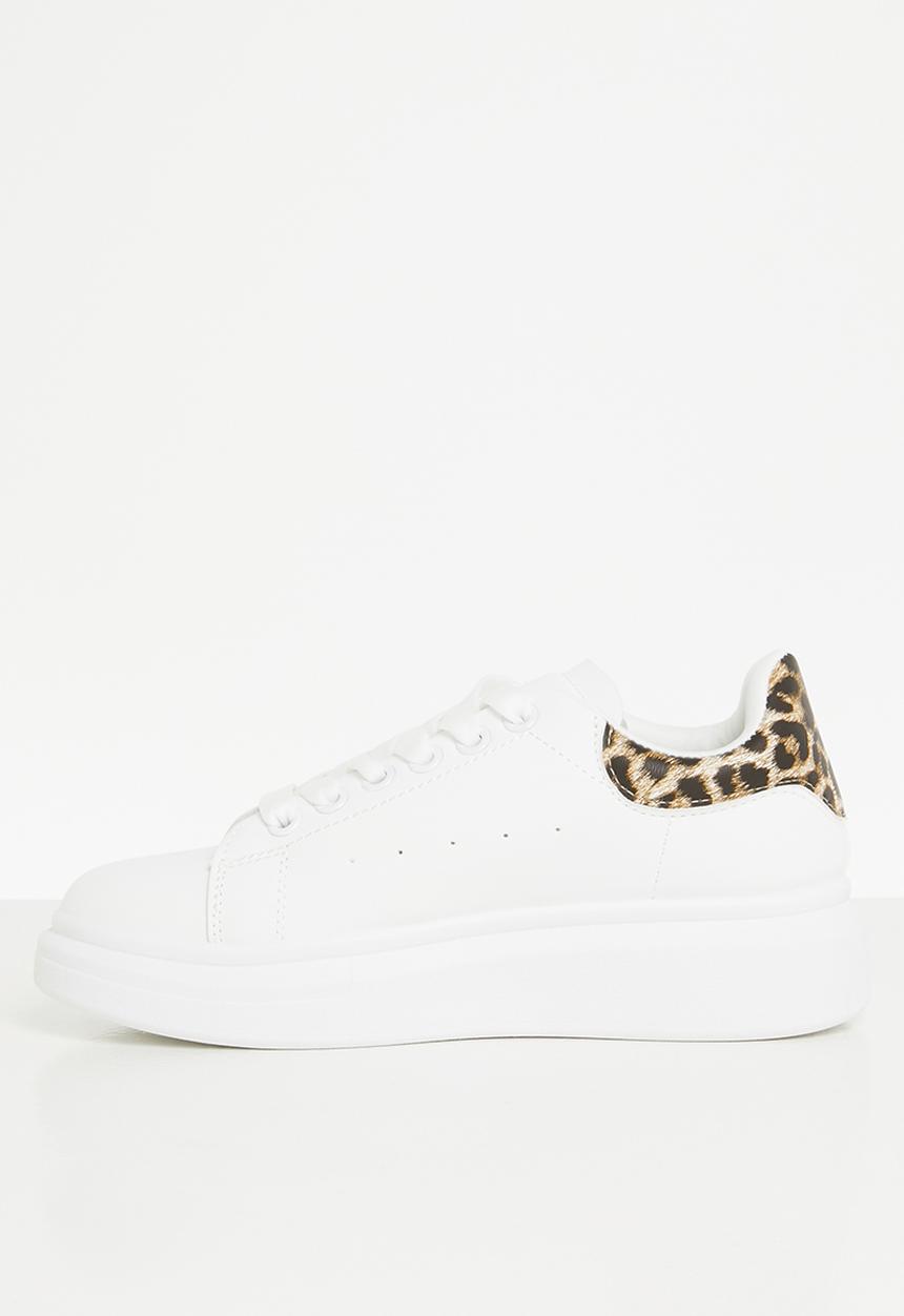 Superbalist - Kean sneaker - white & leopard