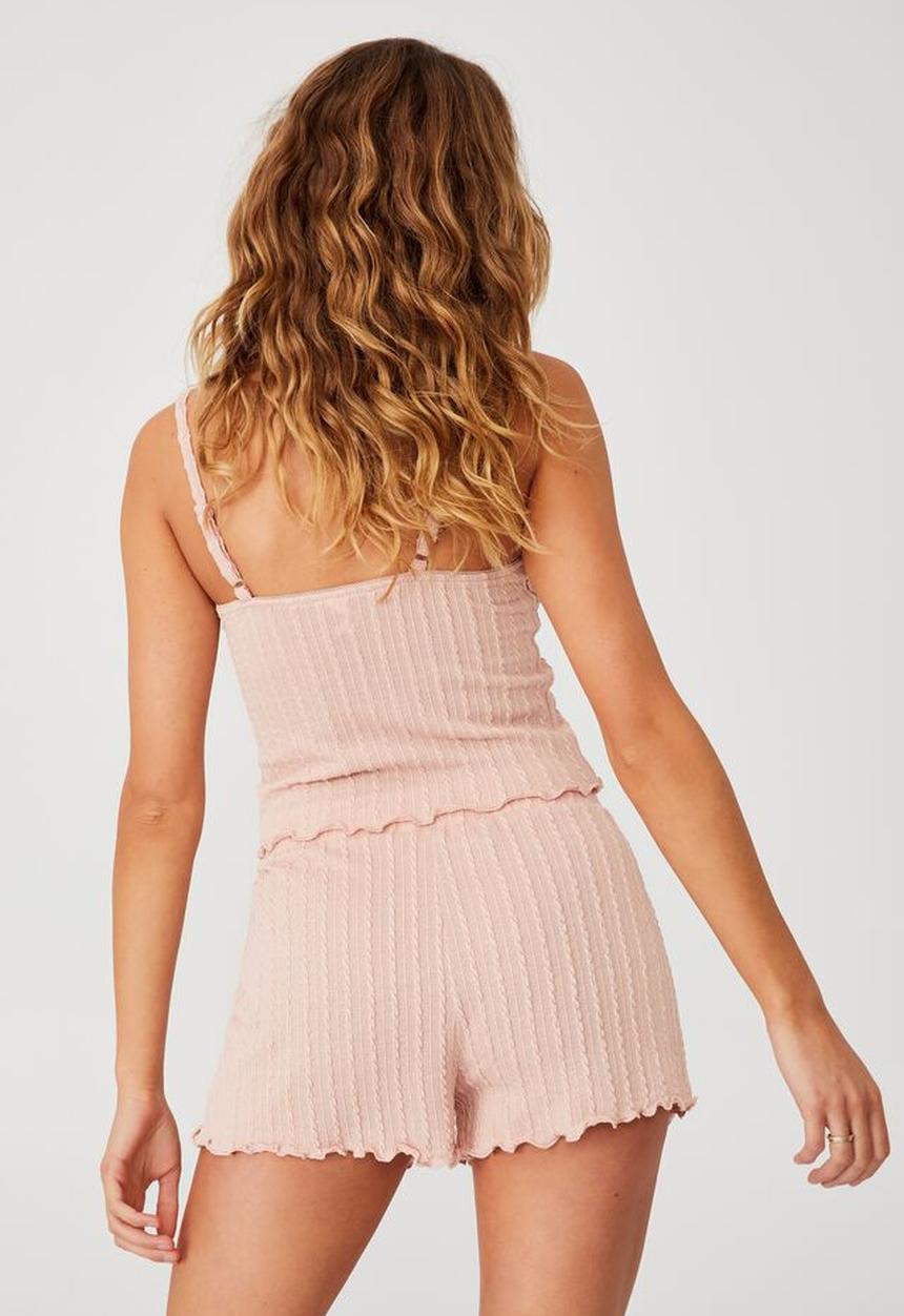 Cotton On - Knit bed tank - marshmallow pink