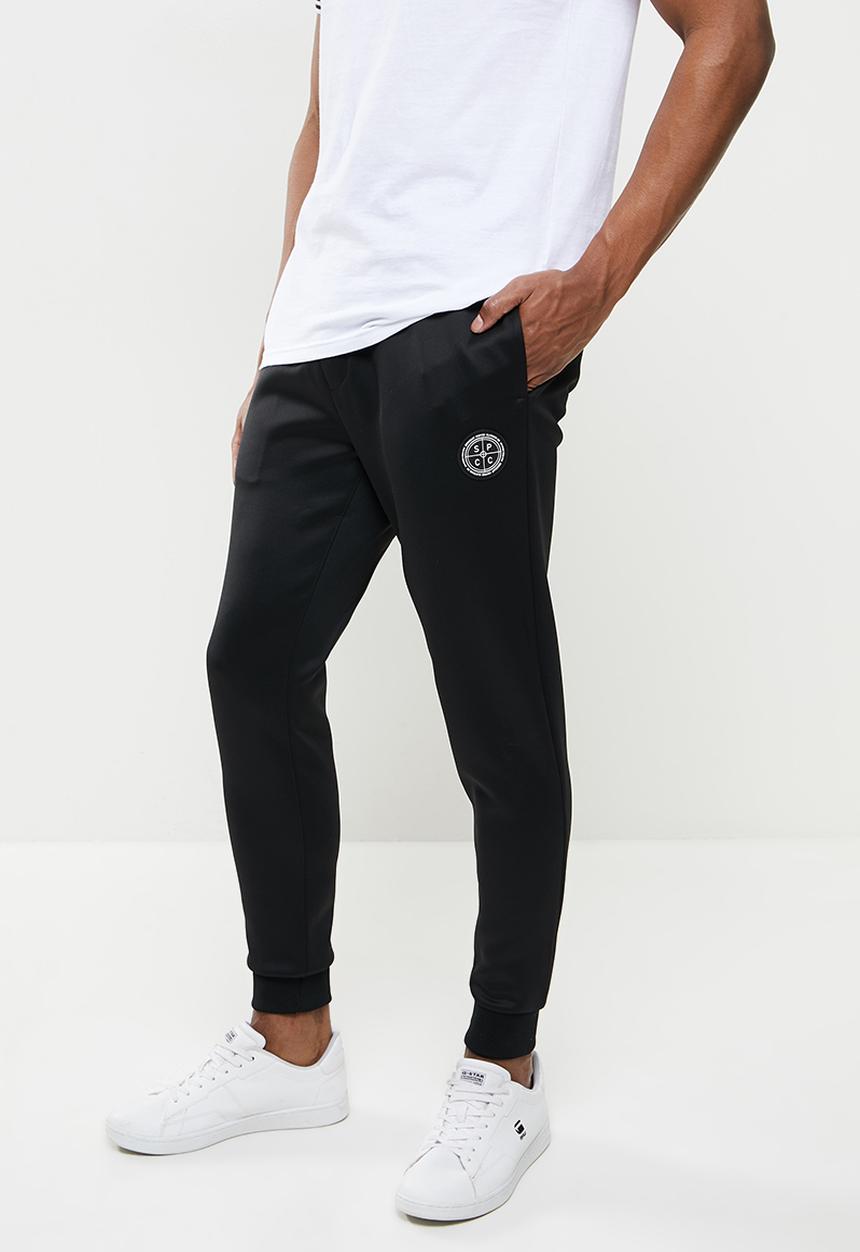 S.P.C.C - Zima regular fit elasticated track pants - black