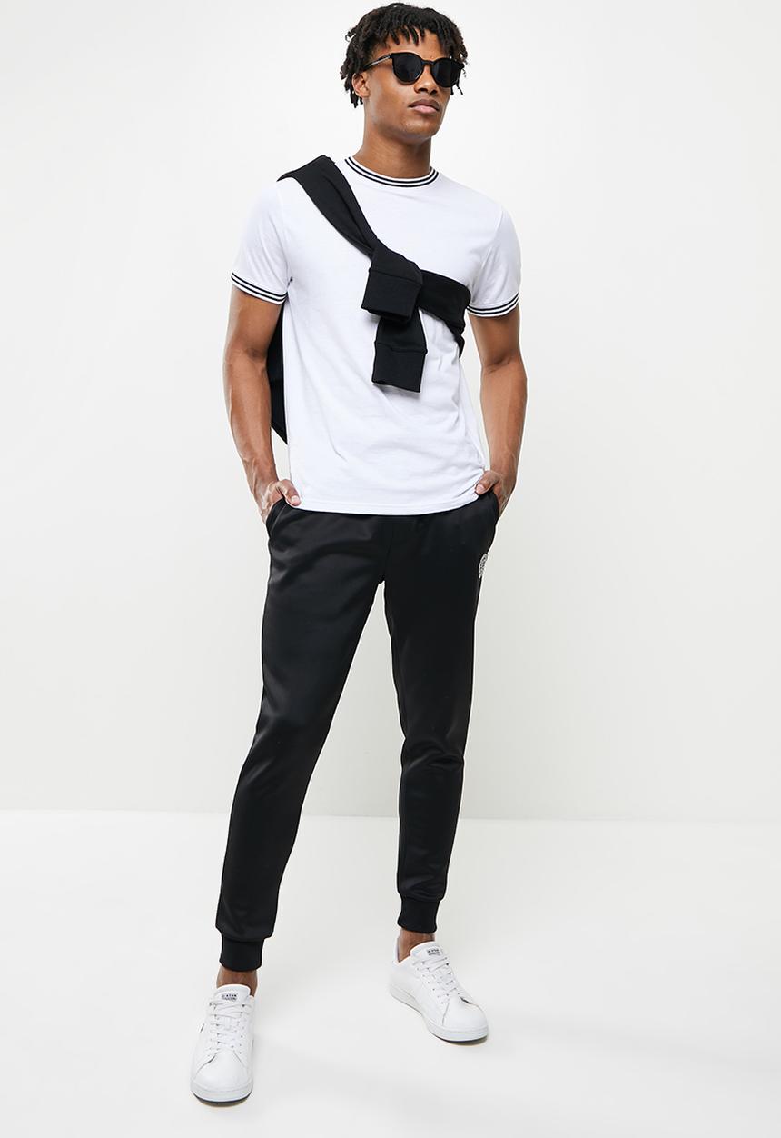 S.P.C.C - Zima regular fit elasticated track pants - black