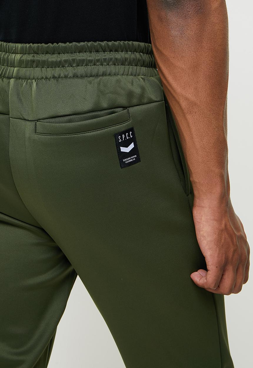 S.P.C.C - Zima regular fit elasticated track pants - green