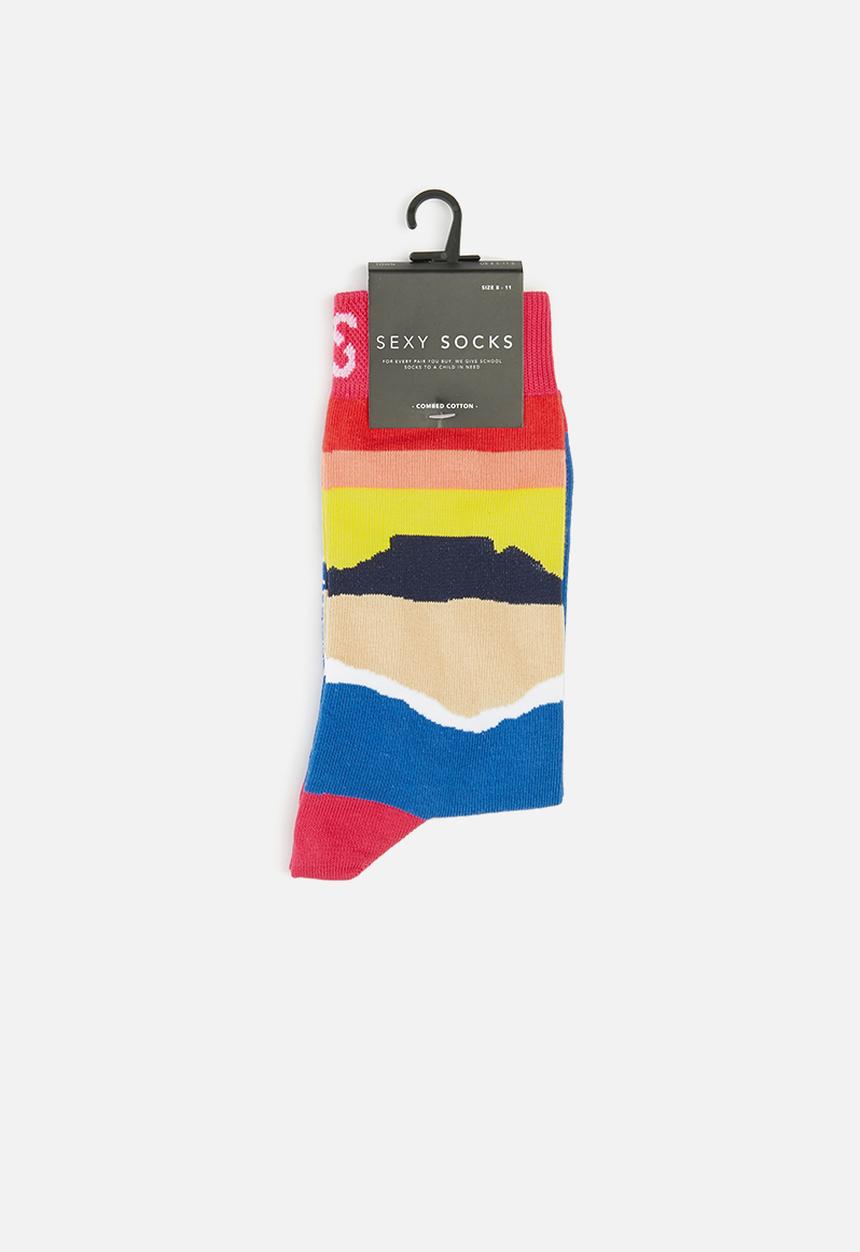 Sexy Socks - Black tie socks - multi