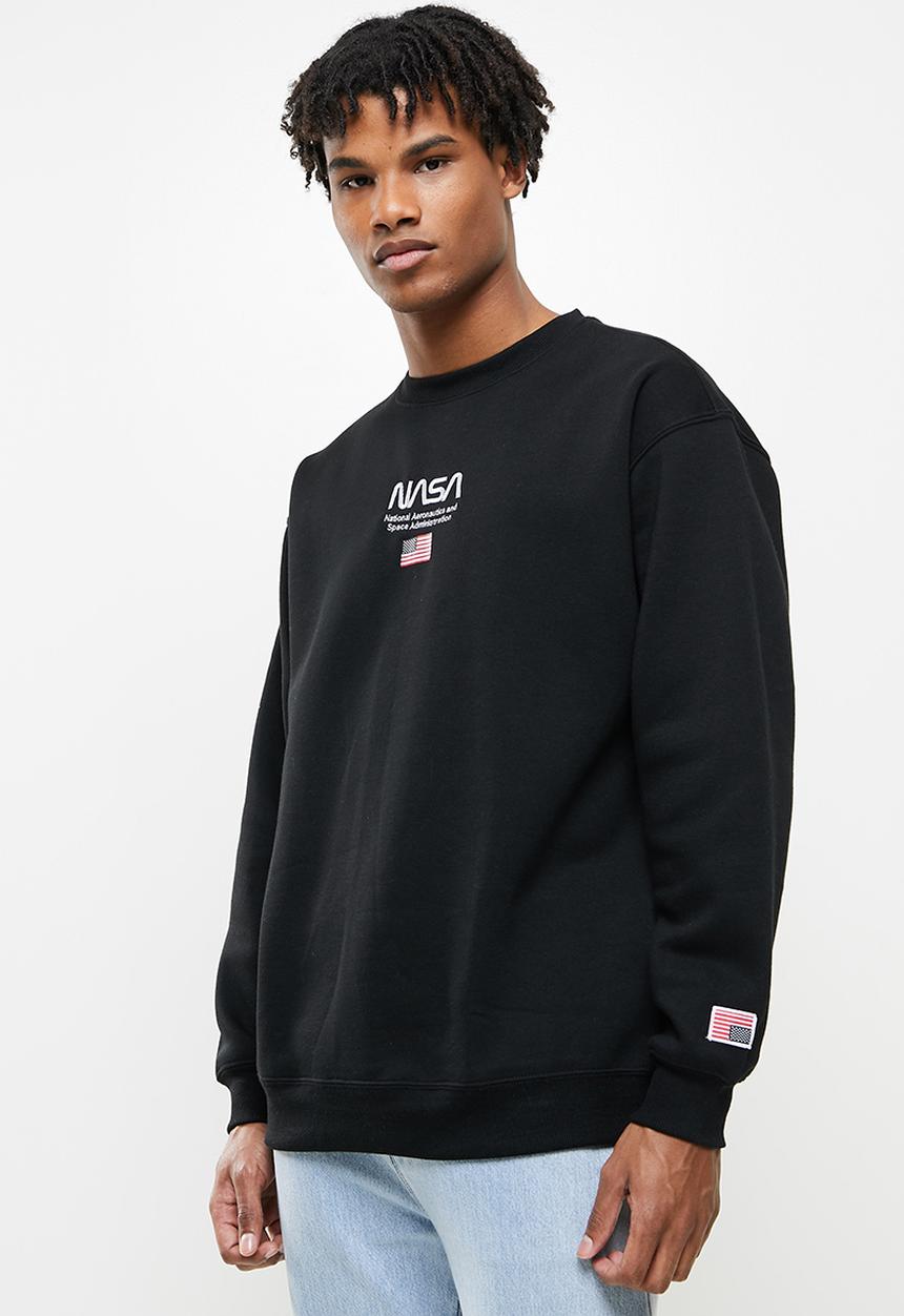 Factorie - Oversized nasa crew - black