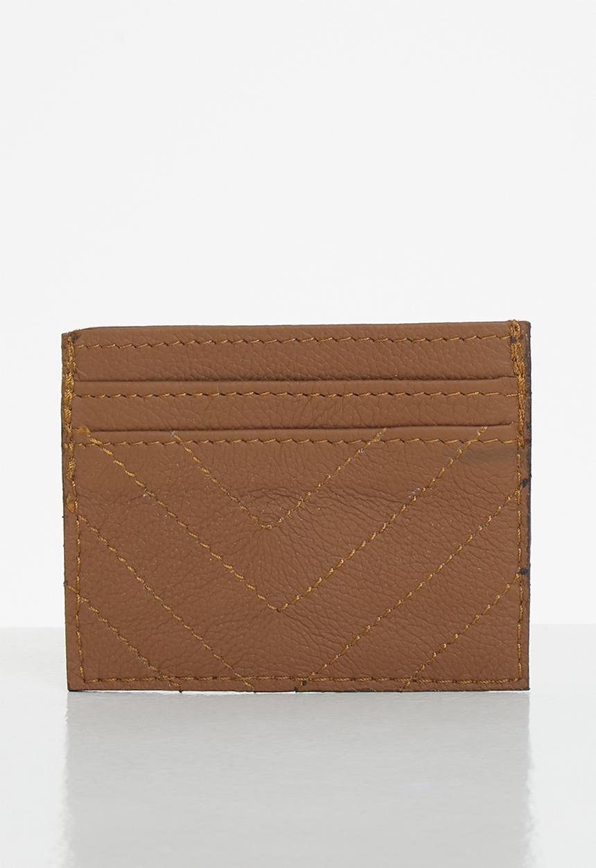 Superbalist - Leather mini card holder - brown