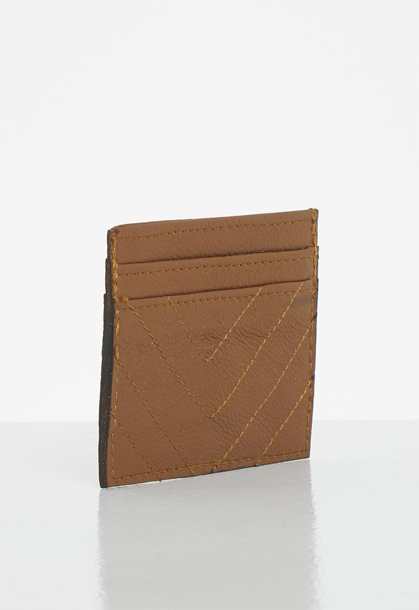 Superbalist - Leather mini card holder - brown