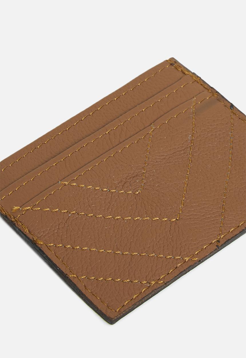 Superbalist - Leather mini card holder - brown