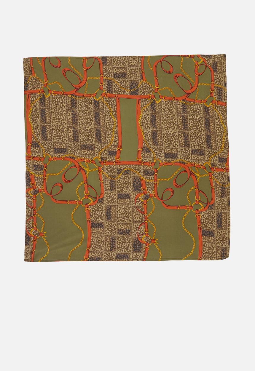 Superbalist - Chain bandana print headscarf - multi 