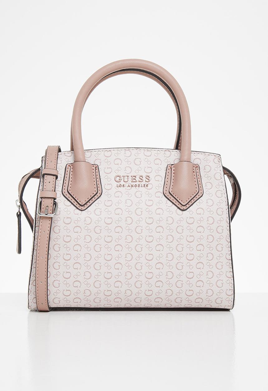GUESS - Wheaton small satchel - light rose