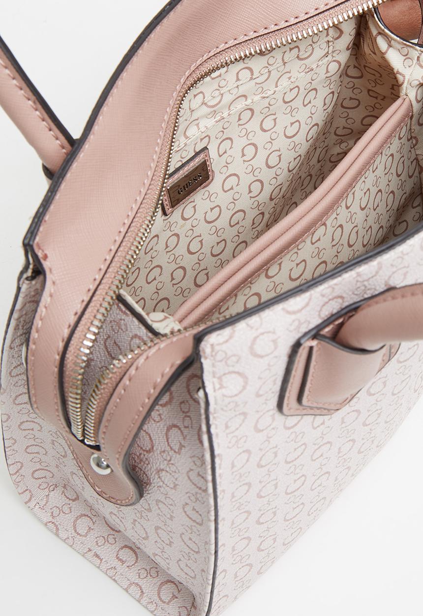 GUESS - Wheaton small satchel - light rose