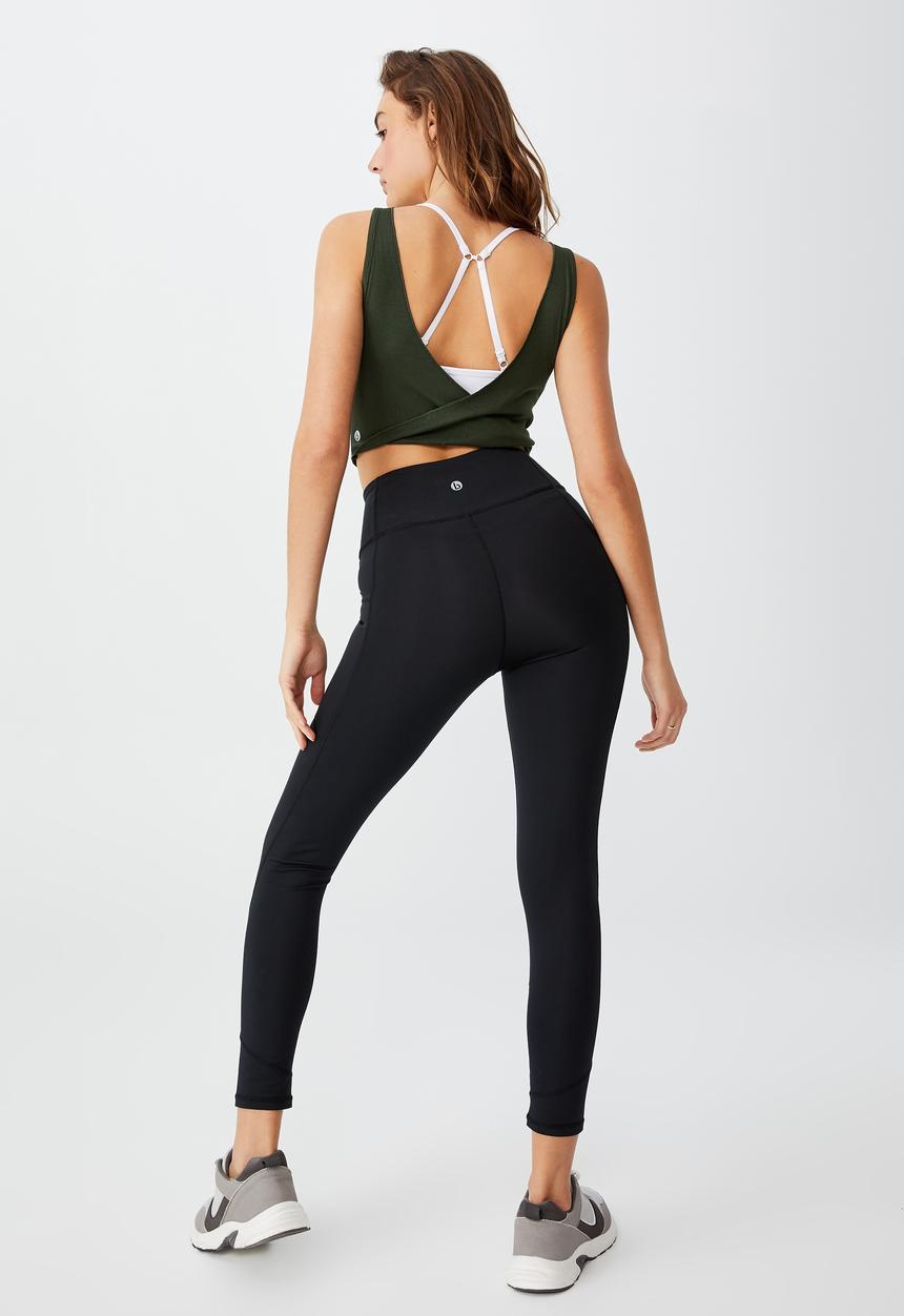 Cotton On - Rib twist tank top - khaki