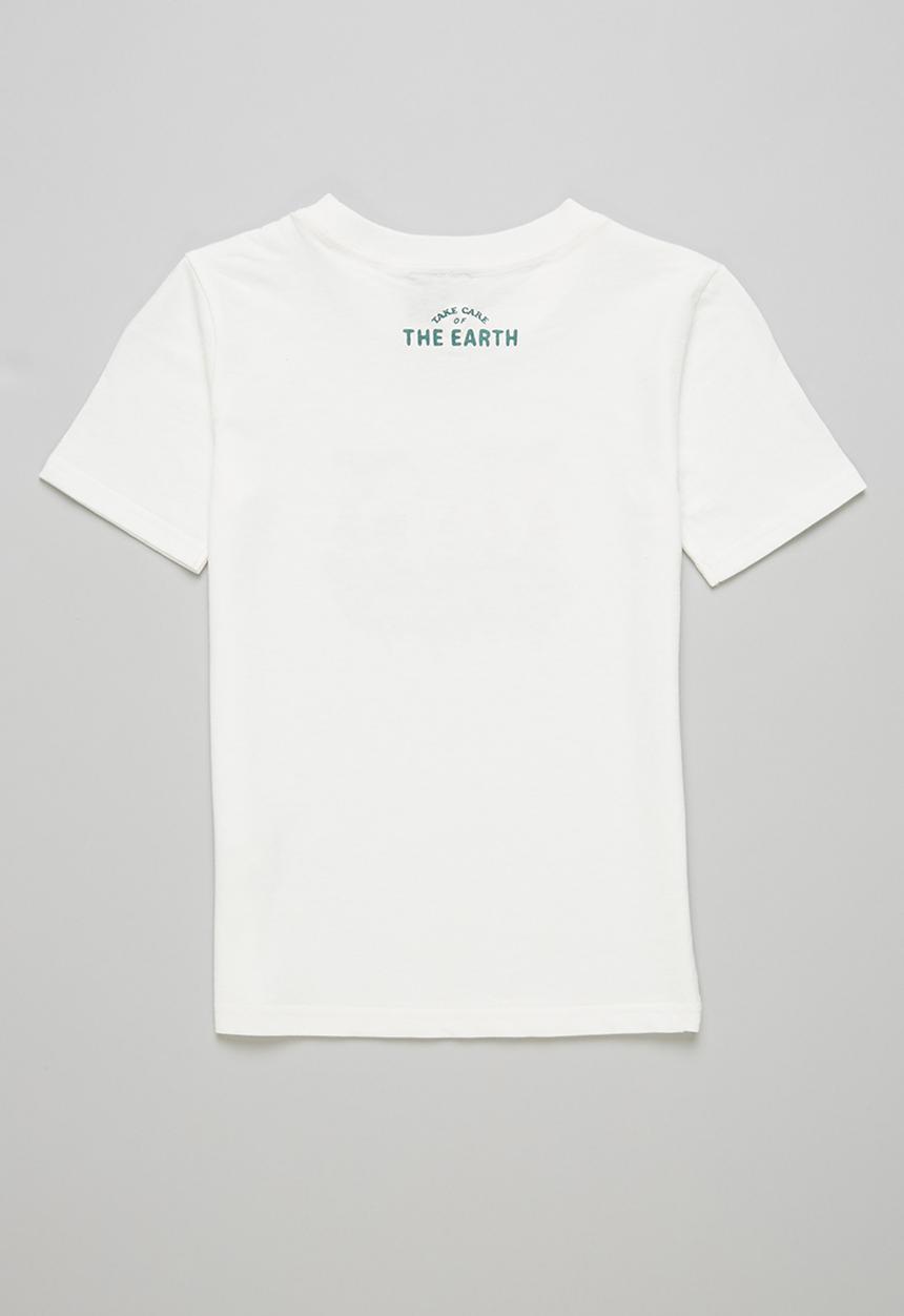 Cotton On - Co-lab short sleeve tee - lcn pea retro white