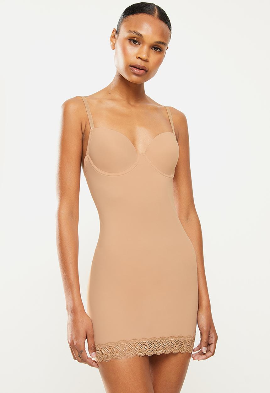 Niptuck Shapewear - Full brief high waisted compression shapewear - beige