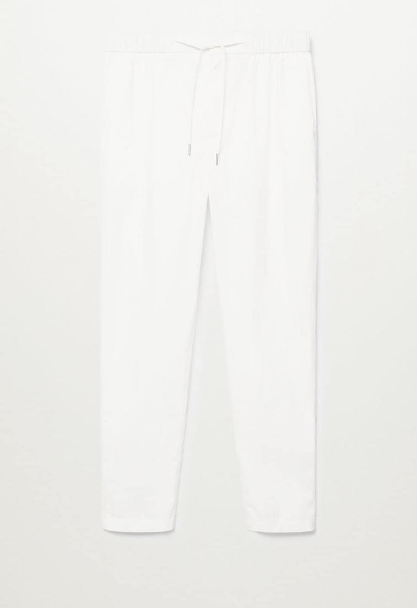 MANGO - Trousers damer - white